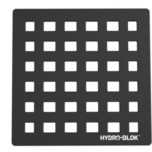 Low Profile Shower Pan Drain Cover and Tray – Matte Black